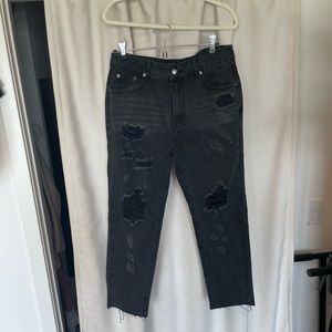 Nasty gal distressed mom jeans